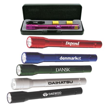 Anodized Aluminum LED Flashlight Gift Set