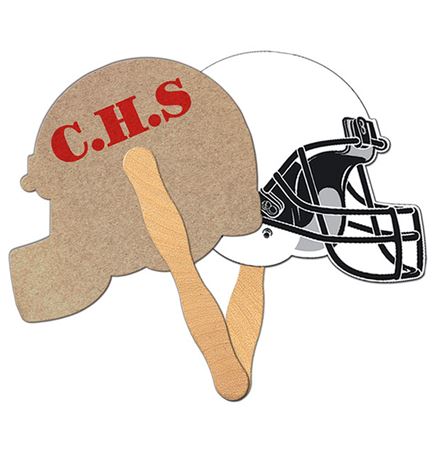 Sports Helmet Recycled Hand Fan