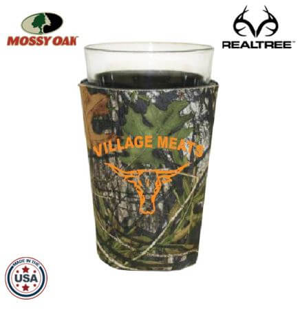 Mossy Oak or Realtree Camo Premium Collapsible Foam Pint Glass Insulators