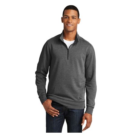 New Era® Tri Blend Fleece 1/4 Zip Pullover Shirt