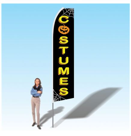 15FT Halloween Costumes Feather Flag