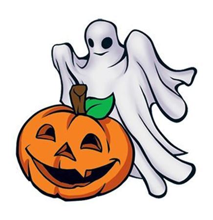 Ghost and Pumpkin Temporary Tattoo