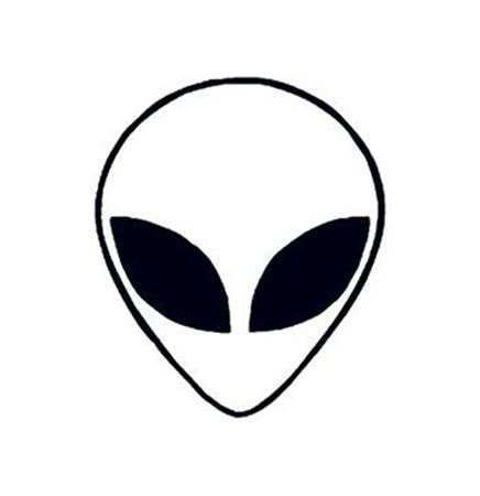 Glow in the Dark Alien Temporary Tattoo