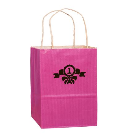 Cub Paper Shopping Bags Natural Kraft Mirage Stripe