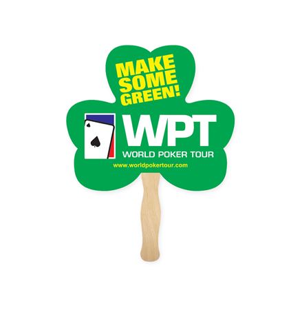 Three Leaf Clover Shape Single Hand Fan
