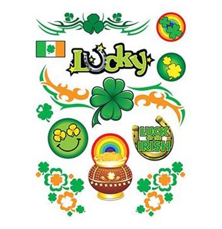 Luck of the Irish Temporary Tattoo Sheet