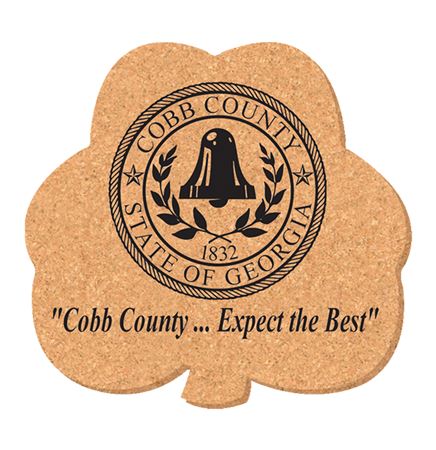 5"X5" Clover Shape Cork Coasters