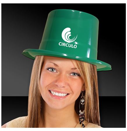 Green Plastic Top Hat