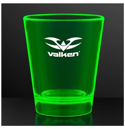 1.5 oz. UV Reactive Green Glow Shot Glasses
