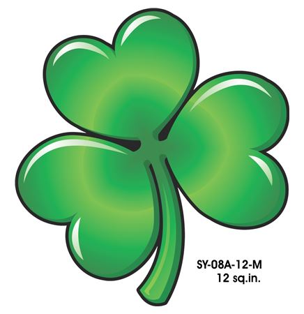 Shamrock Magnet w/ Full Magnetic Back (12 Square Inch)