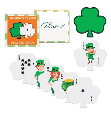 Shamrock Shaped Playing Cards