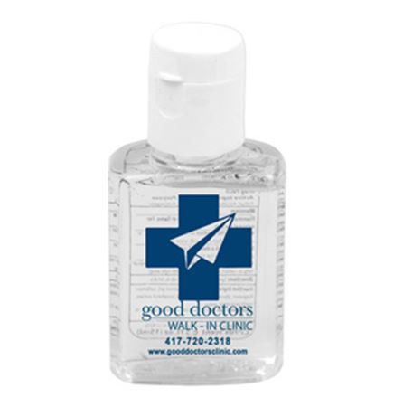 "SanPal S" 0.5 Oz. Compact Hand Sanitizer in Flip-Top Squeeze Bottle (Overseas)