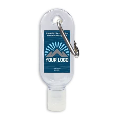 Hand Sanitizer Gel Tottle 1 fl oz w/ Carabiner