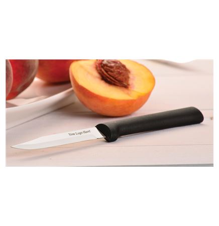 Regular Paring Knife - Black Stainless Steel Resin Handle