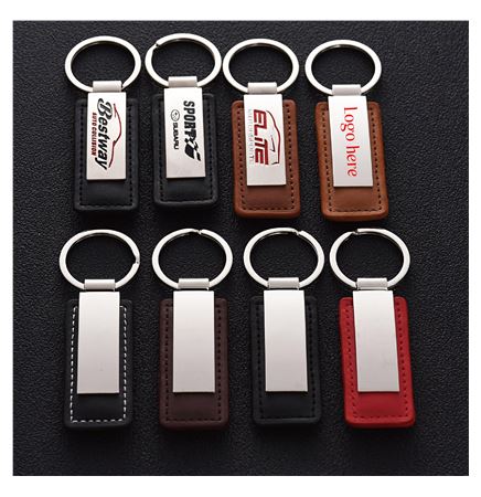 PU Leather Metal Key Tag
