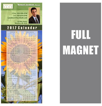 14 Mil Full Color Vinyl Calendar Magnet (3 1/2" x 8 1/2")