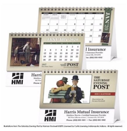 Triumph® The Saturday Evening Post Illustrations Desk Calendar