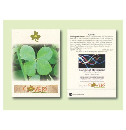 Clover 'Dutch White' Seed Packet (3.25" x 4.5")