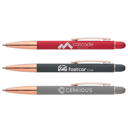 Sonic Softy Rose Gold Gel Pen w/ Stylus - Laser