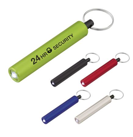Mini Cylinder LED Flashlight Key Tag
