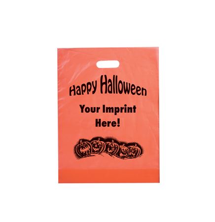 Halloween Stock Design Orange Frosted Die Cut • Pumpkin Row - Customized (12"x15"x3")