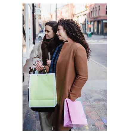 Small Laminated Eurotote Bag - 1 Color Print (9" H X 7" W X 3.25" D)
