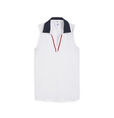 PUMA® Golf X Volition Women's Coast Piped Sleeveless Polo