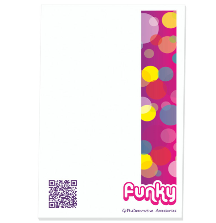 9" x 6" - 25 Sheet Notepad Custom Pad