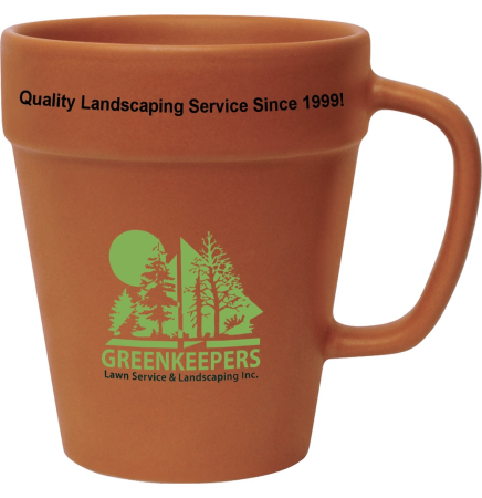 14 Oz. Terra Cotta Flower Pot Mug