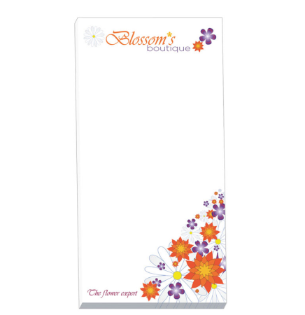 3" x 6" - 25 Sheet Notepad Custom Pad