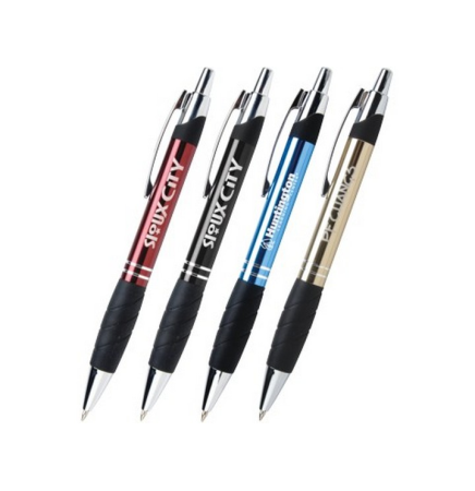 Laser Engraved Metal Pen with Grip