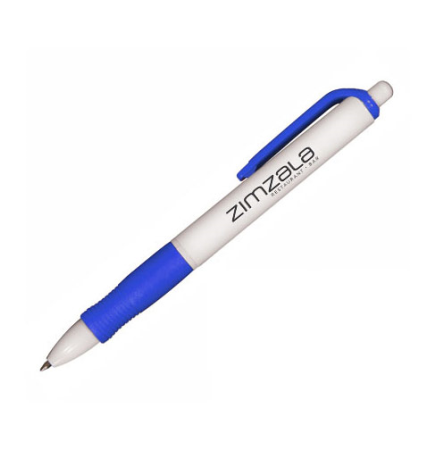 White Barrel Gel ink pen