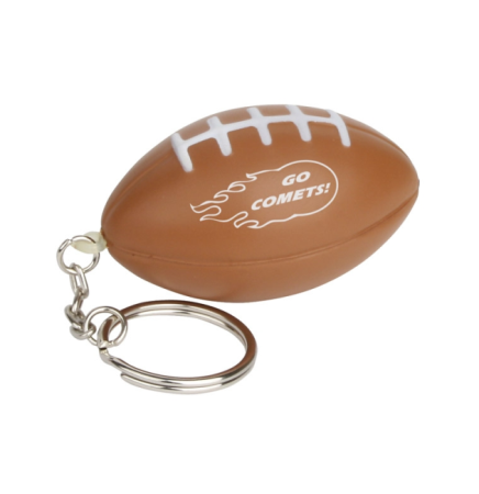 Football Stress Reliever Keychain