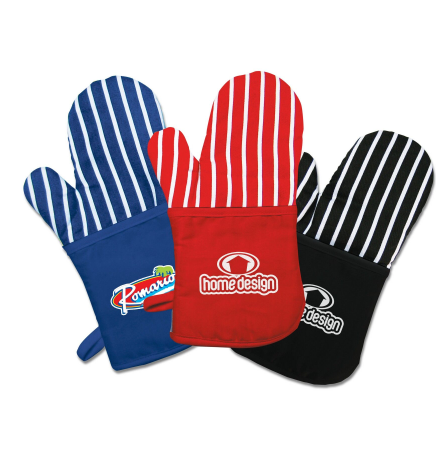 Striped Oven Mitt