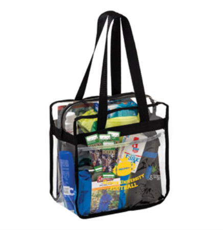 Clear Stadium Zipper Tote